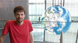 Fabien at the Miraikan (National Museum of Emerging Science and Innovation) in Tokyo, Japan